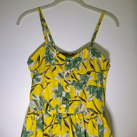 Yellow Bar lll sundress Junior's sz large - Picture 2 of 2